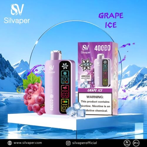 SilVaper Ice Control 40000 Puffs grape ice SilVaper Ice Control 40000 Puffs grape ice