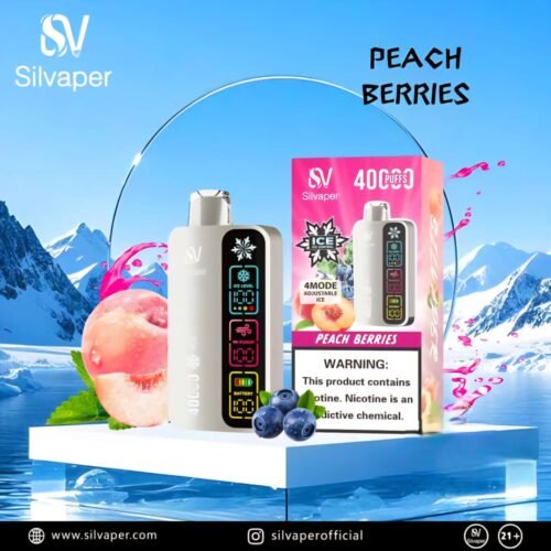 SilVaper Ice Control 40000 Puffs peach berries SilVaper Ice Control 40000 Puffs peach berries