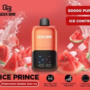 GEEK BAR ICE PRINCE 50000 watermelon bubble gum ice