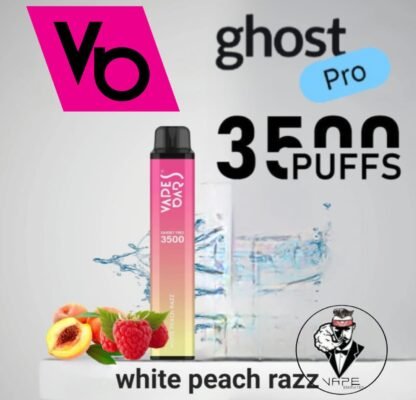 Ghost Pro 3500 puffs white peach razz