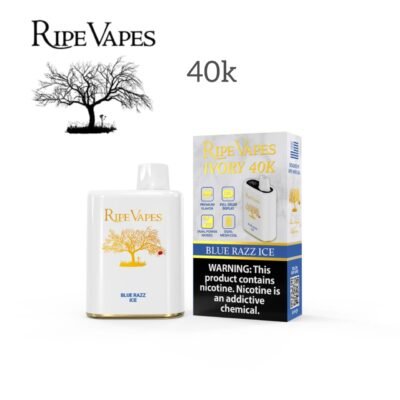 Ripe Vapes IVORY 40000 Puffs blue razz ice