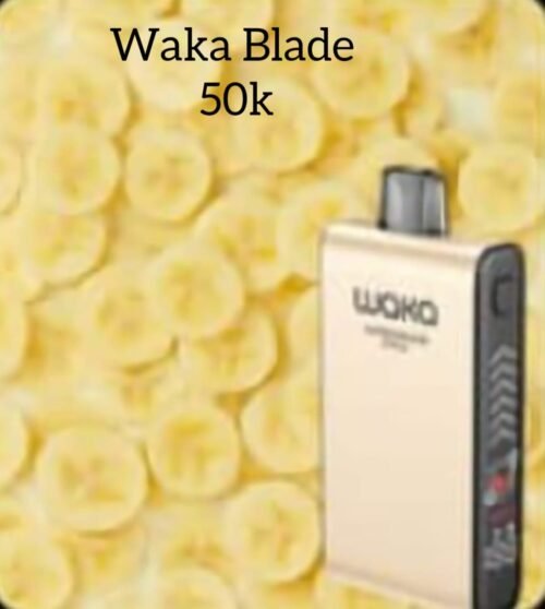 WAKA Blade 50000 Puffs banana ice WAKA Blade 50000 Puffs banana ice