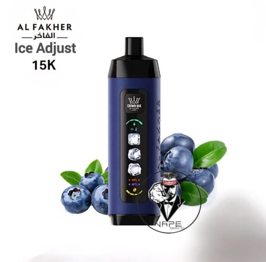 Al Fakher Crown Bar 15K Ice Adjust blueberry mint Al Fakher Crown Bar 15K Ice Adjust blueberry mint
