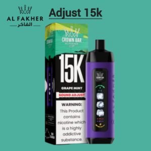 Al Fakher Crown Bar 15K Ice Adjust grape mint