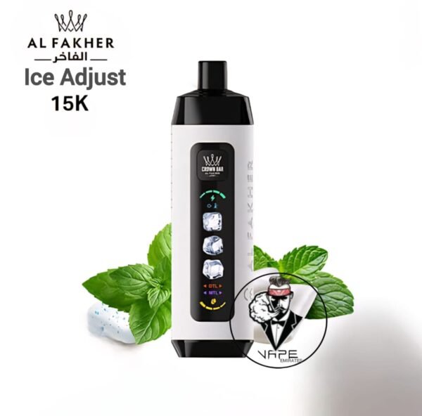 Al Fakher Crown Bar 15K Ice Adjust Disposable Vape