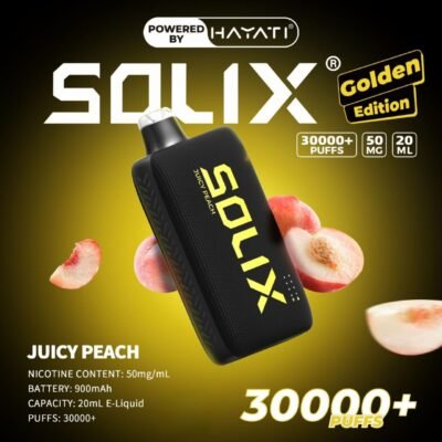 Hayati Solix 30k Puffs Golden Edition juicy peach