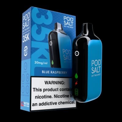 Pod Salt 35K Disposable Vape blue raspberry