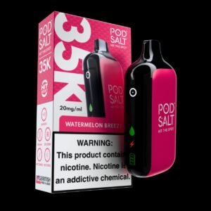 Pod Salt 35K Disposable Vape watermelon on breeze
