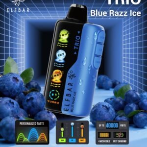Elf Bar Trio 40k Puffs blue razz ice