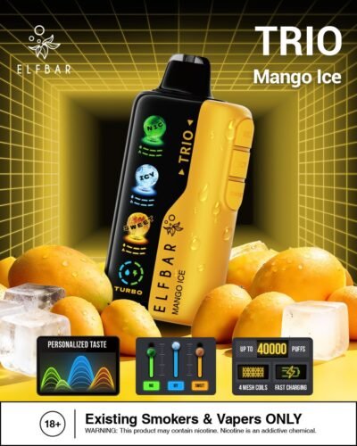 Elf Bar Trio 40k Puffs mango ice Elf Bar Trio 40k Puffs mango ice
