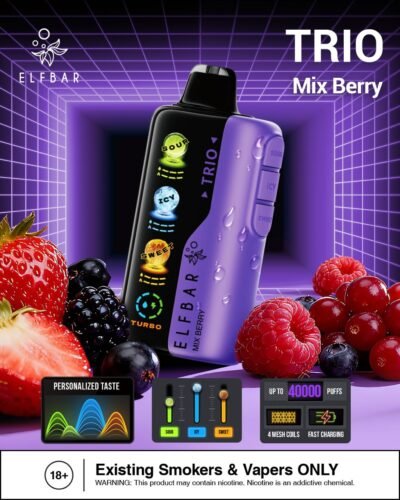 Elf Bar Trio 40k Puffs mix berry Elf Bar Trio 40k Puffs mix berry