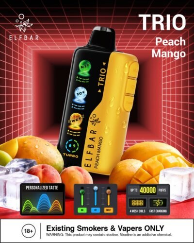 Elf Bar Trio 40k Puffs peach mango Elf Bar Trio 40k Puffs peach mango