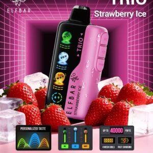 Elf Bar Trio 40k Puffs strawberry ice