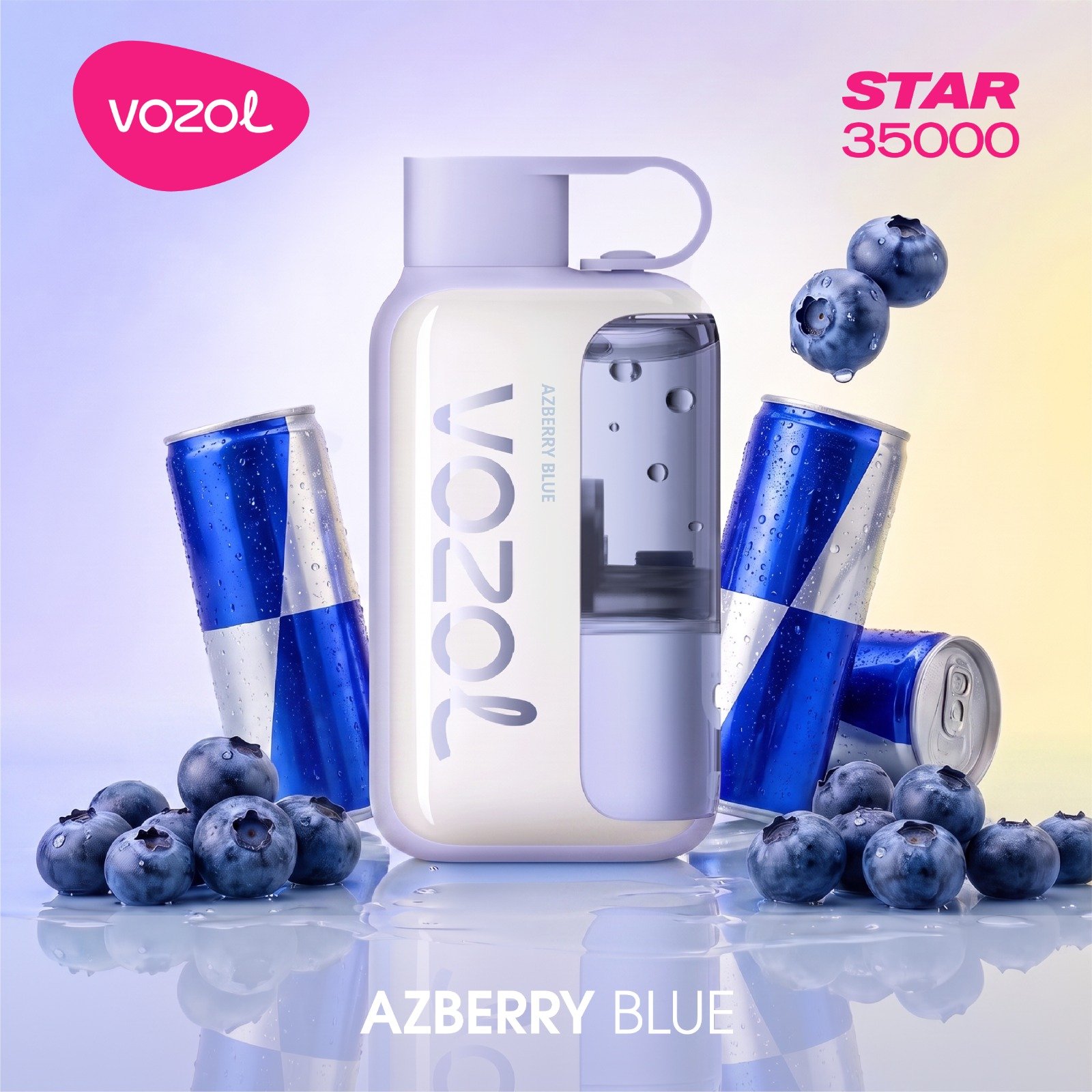 Vozol Star 35000 Puffs azberry blue v azberry blue