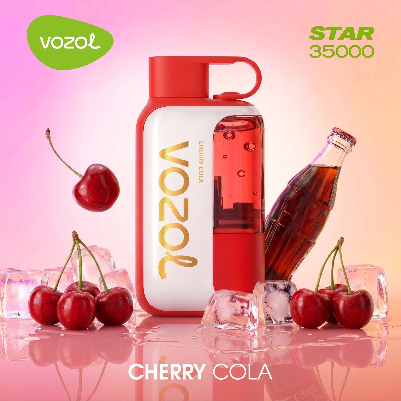 Vozol Star 35000 Puffs cherry cola  Vozol Star 35000 Puffs Disposable Vape cherry cola