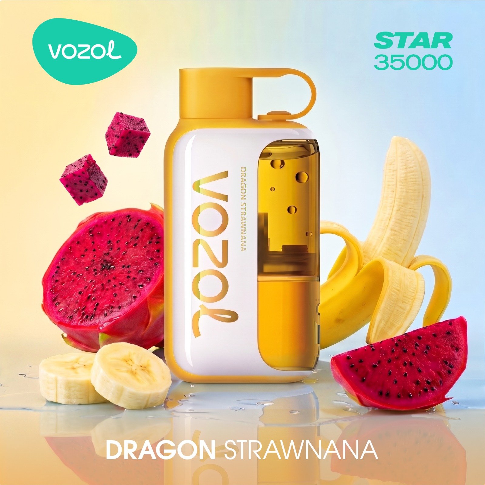 Vozol Star 35000 Puffs dragon astrawnana  Vozol Star 35000 Puffs Disposable Vape dragon strawnana