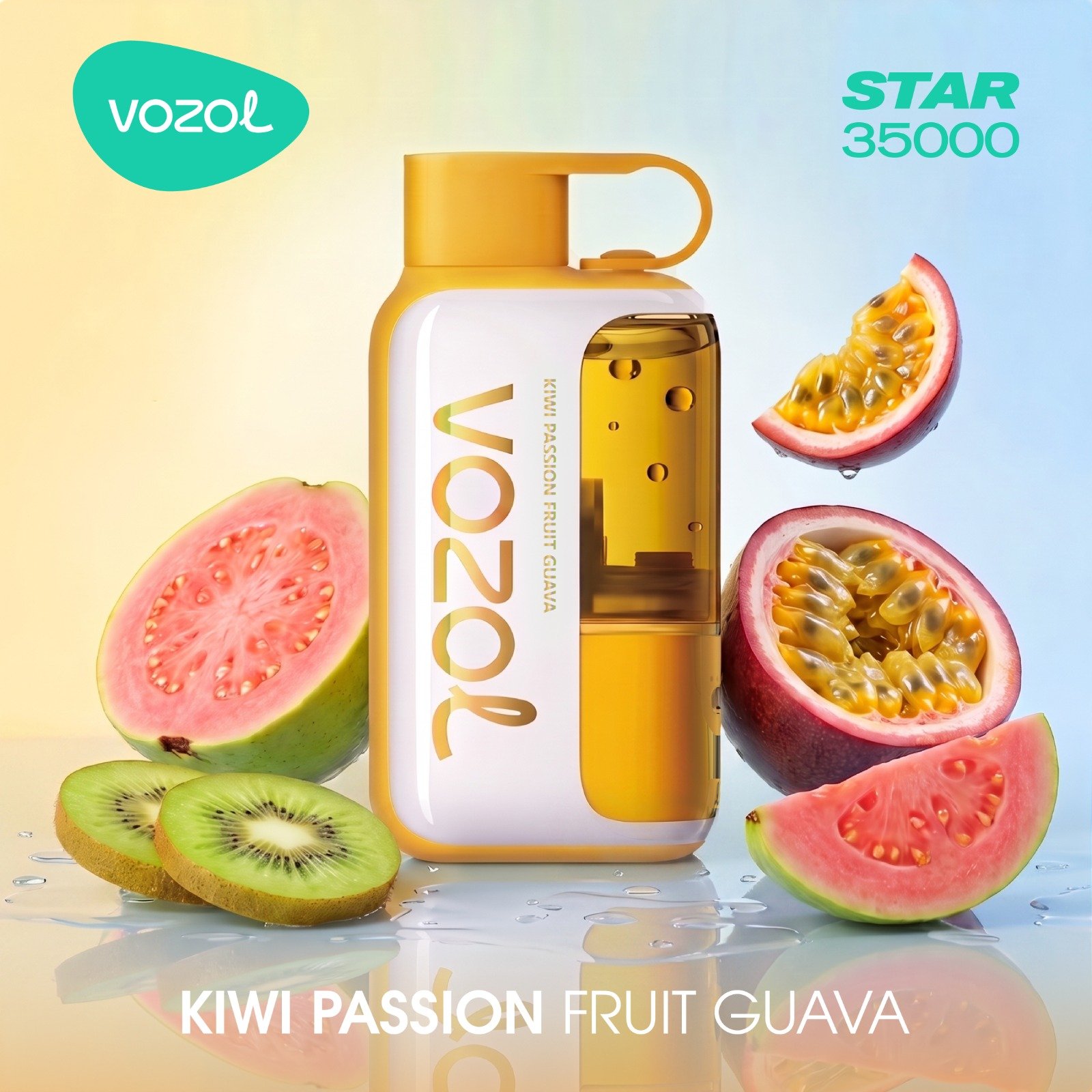 Vozol Star 35000 Puffs kiwi passion fruit guava  Vozol Star 35000 Puffs Disposable Vape kiwi passion guava