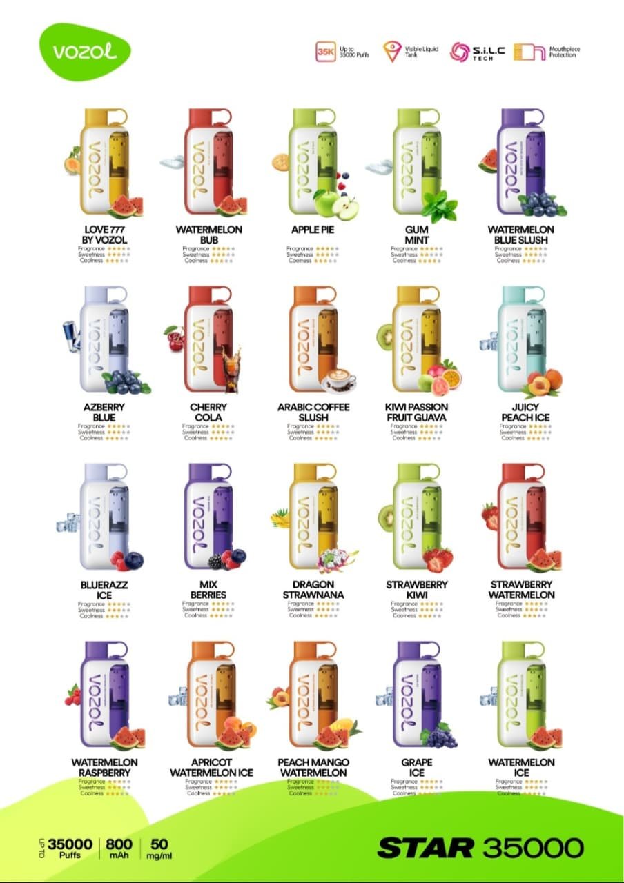Vozol Star 35000 Puffs  Vozol Star 35000 Puffs Disposable Vape